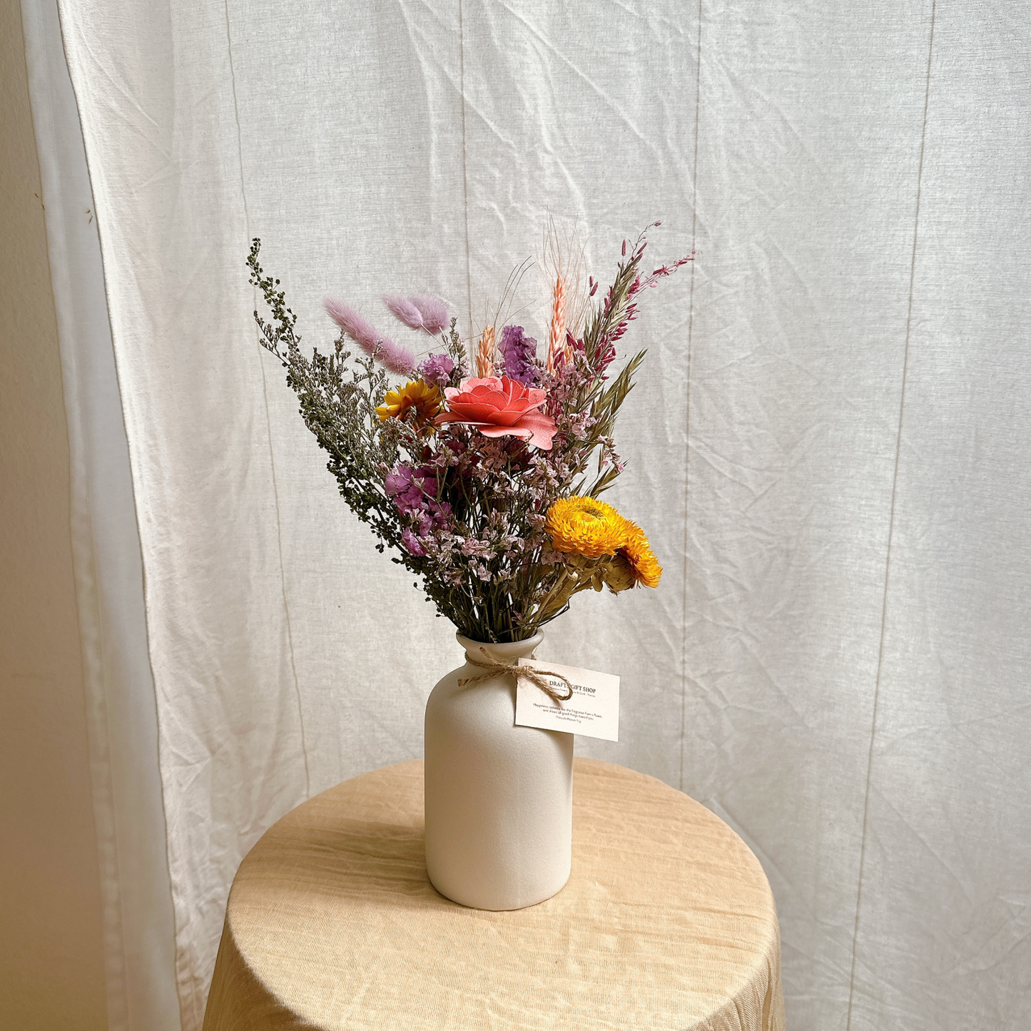 Petal Daydream Flower Bunch in Ceramic Vase