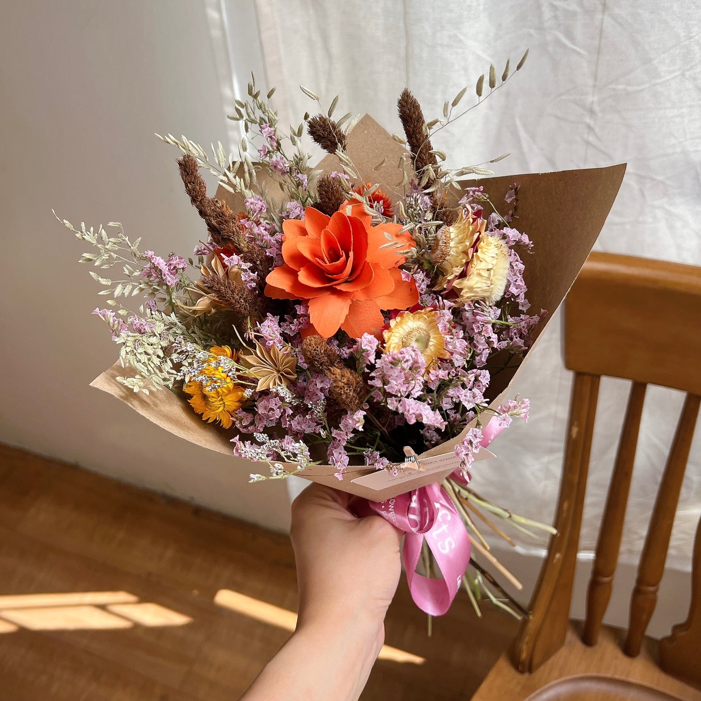 Sunset Bloom Dried Flower Bunch