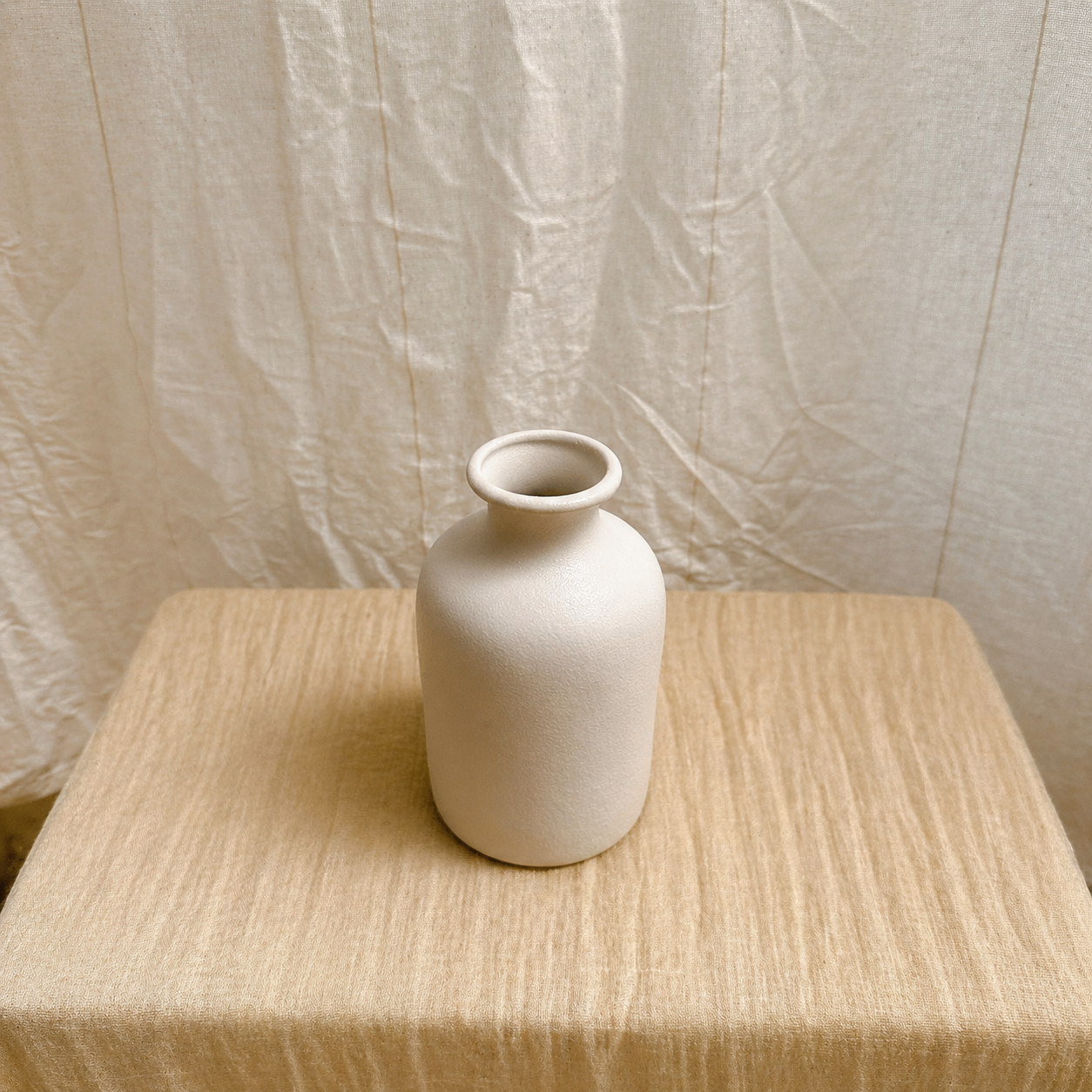 Ivory Ceramic Vase Medium